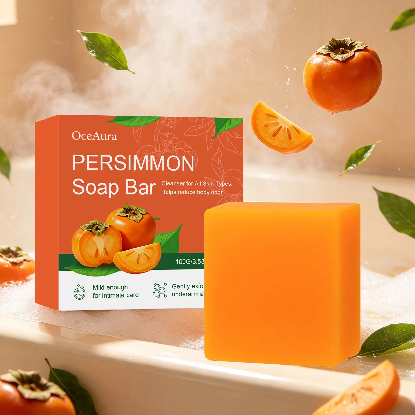 Persimmon Odor Reducing Exfoliating Soap Bar - 2