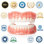 Adjustable Cosmetic Denture Set for Instant Smile Enhancement
