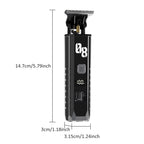 Professional Cordless Hair Trimmer with Digital LED Display