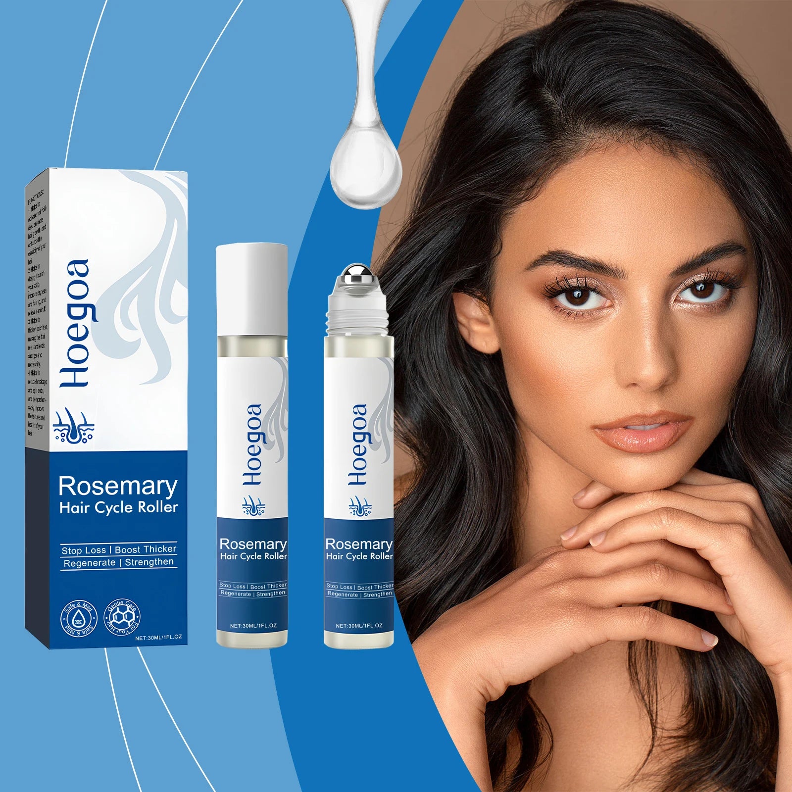 Rosemary Hair Growth Scalp Serum Roller - 2