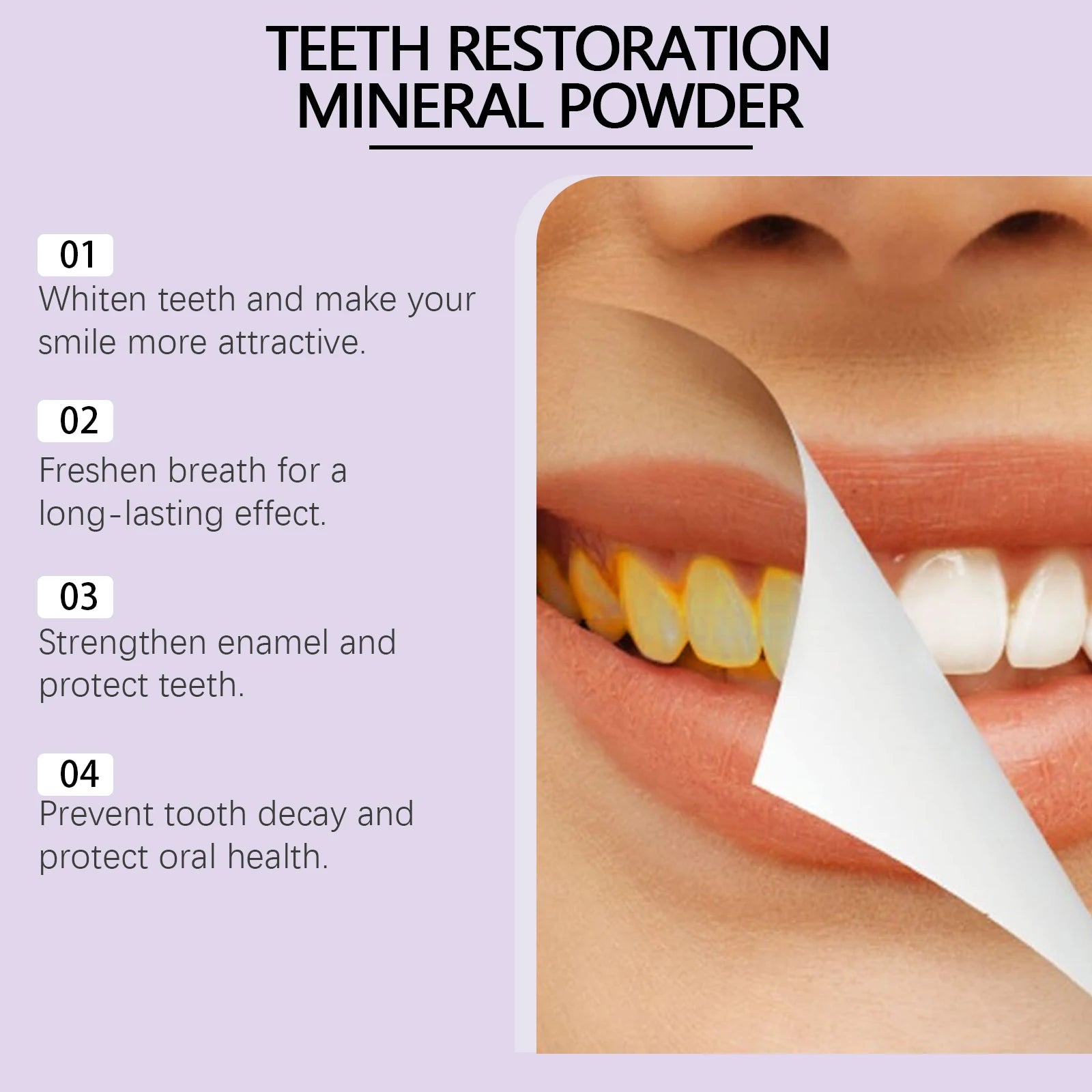 Purple Teeth Whitening and Enamel Restoration Powder - 9