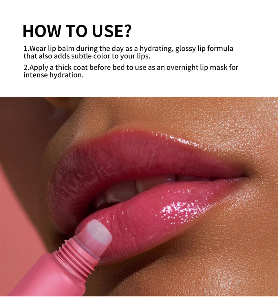 Moisturizing Lip Glowing Butter Gloss with Keychain