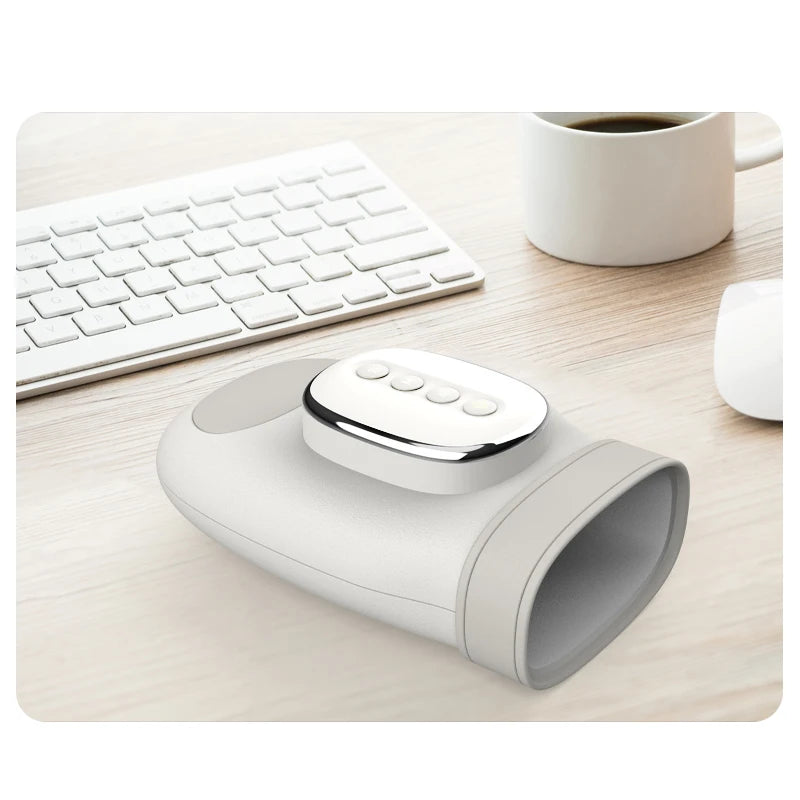 Electric Hand and Wrist Massager with Airbag Compression and Heat