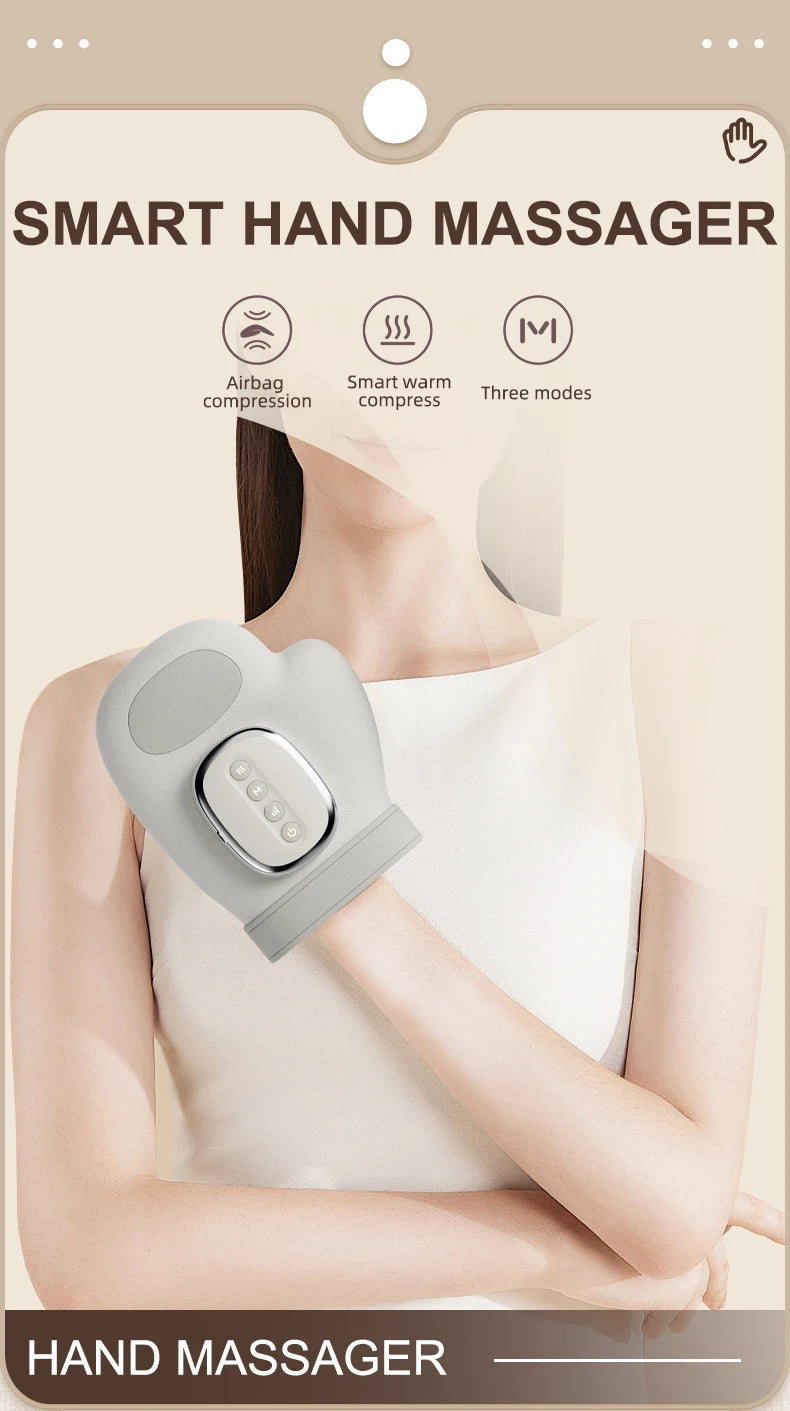 Electric Hand and Wrist Massager with Airbag Compression and Heat - 7