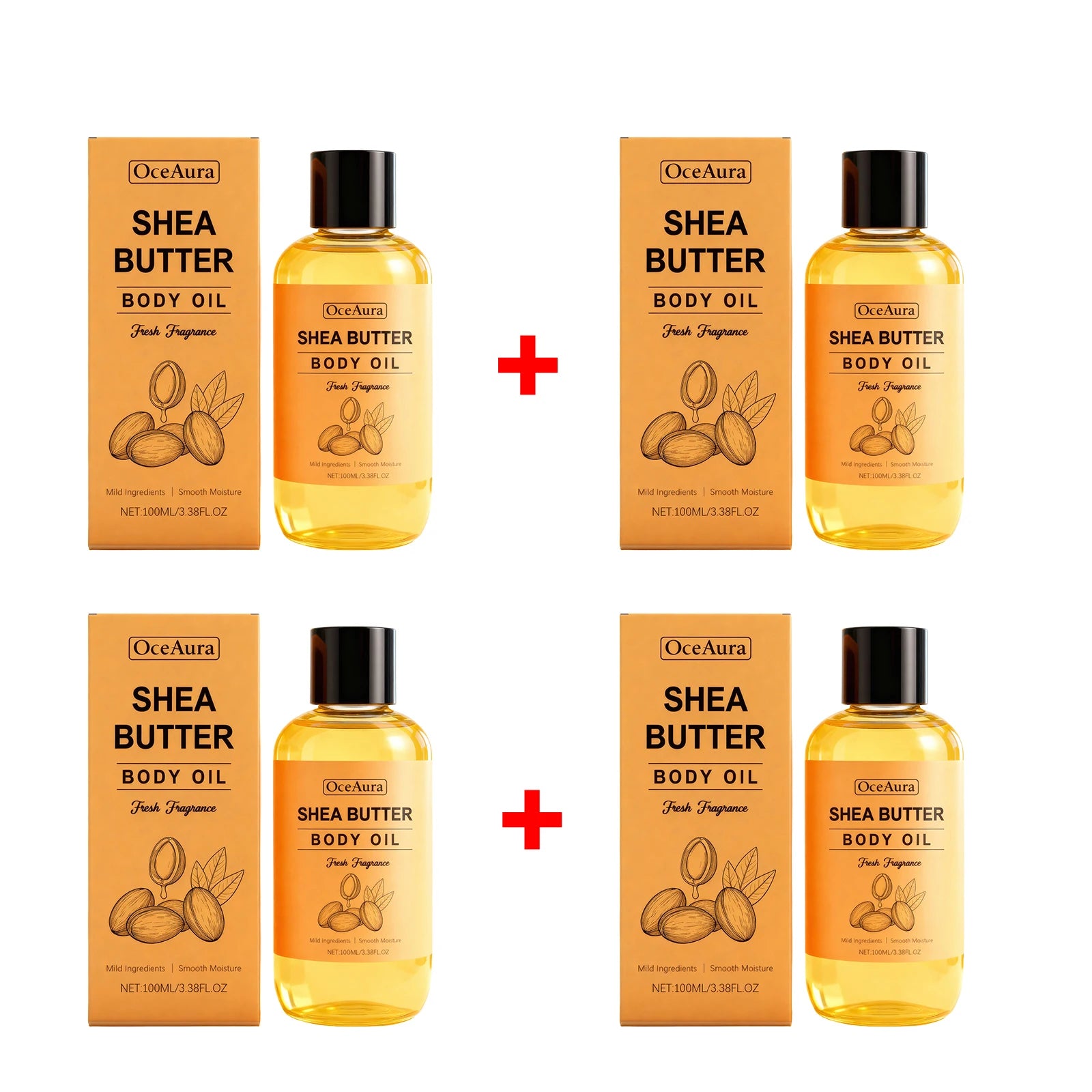 Shea Butter Nourishing Body Oil for Dry Skin - 20