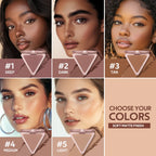 Long-Lasting Matte Bronzer Contour Powder for Face Sculpting