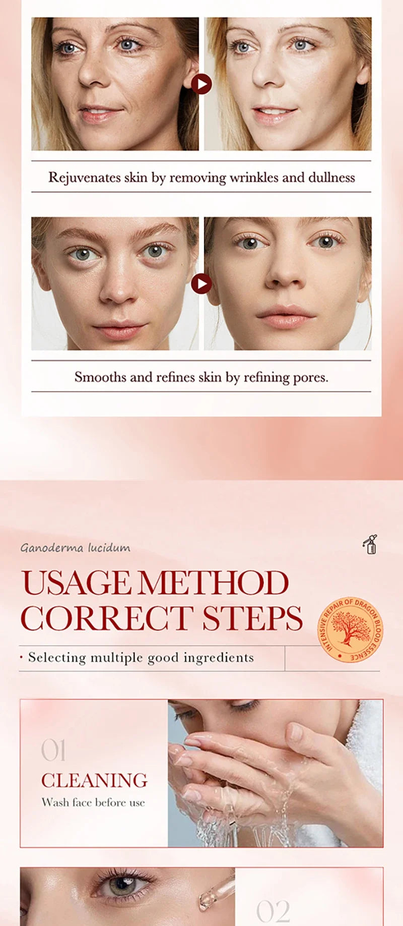 Dragon Blood Facial Serum for Anti-Aging and Skin Firming