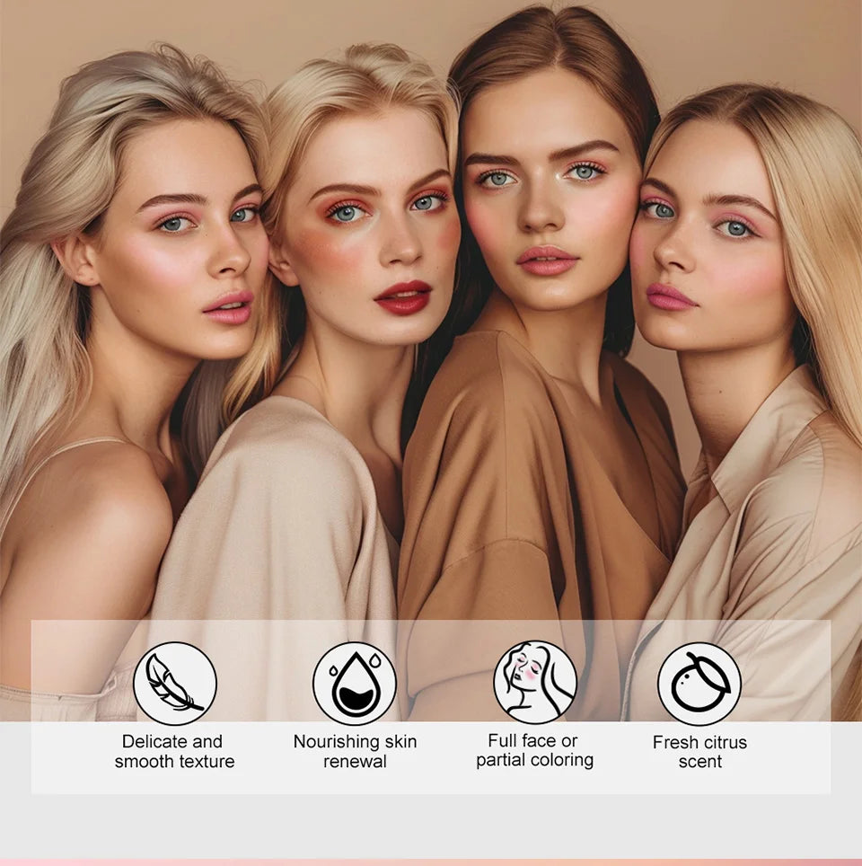Multi-Purpose Cream Blush and Tint for Cheeks and Lips - 12