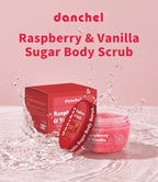 Raspberry Vanilla Sugar Body Scrub for Smooth Exfoliated Skin