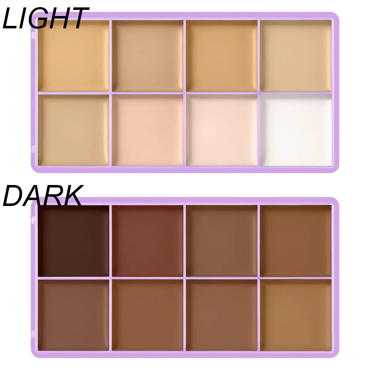8-Shade Full Coverage Cream Concealer Palette