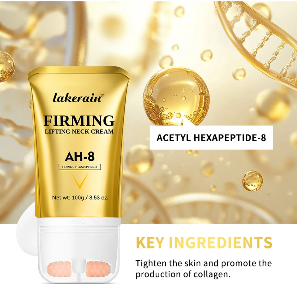 Firming and Lifting Roller Neck Cream for Anti-Wrinkle Care