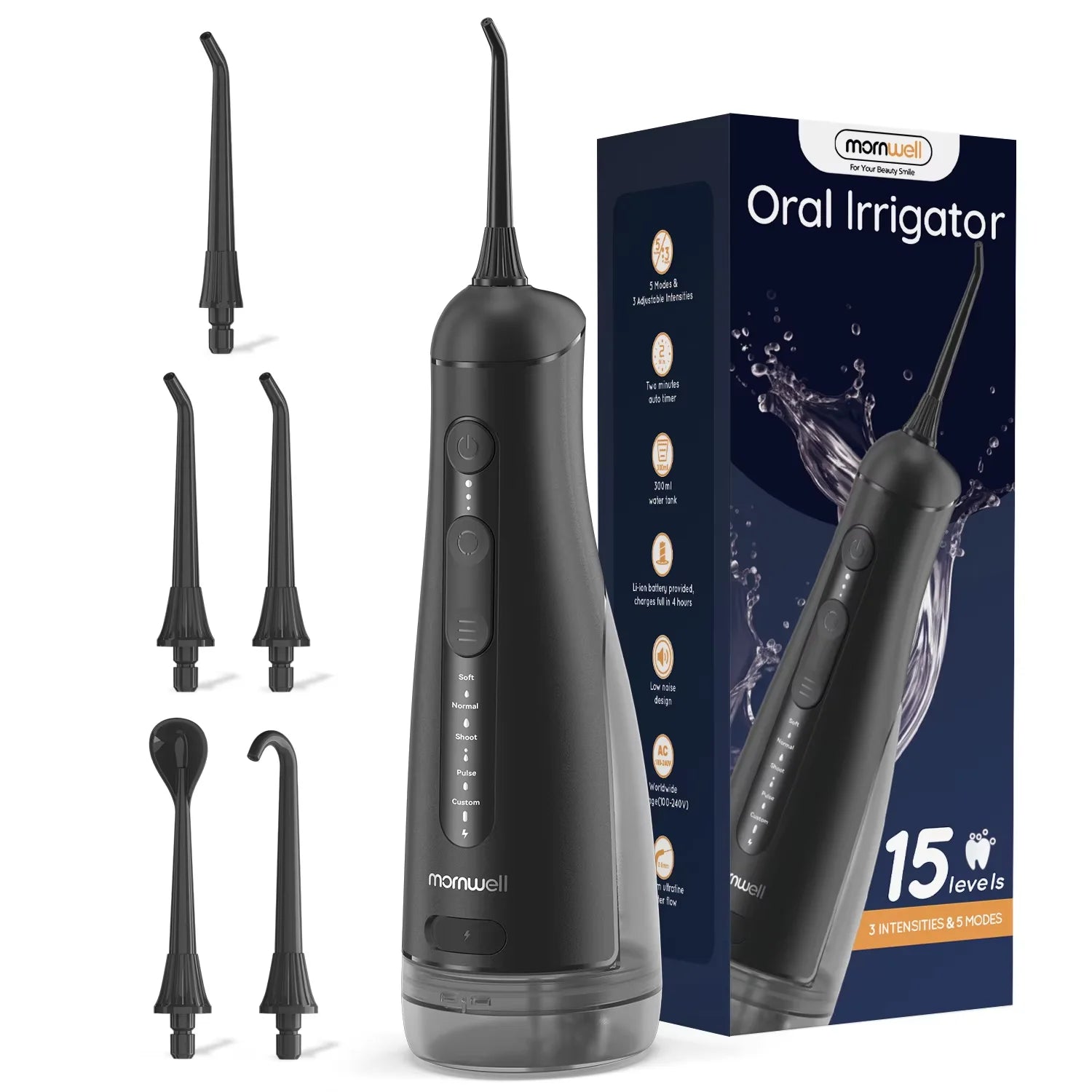 Portable Cordless Water Flosser for Teeth and Braces - 1