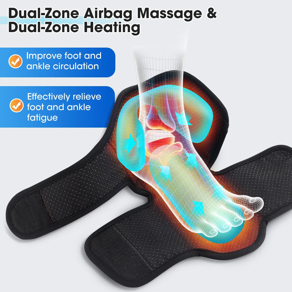 Wireless Heated Air Compression Foot and Ankle Massager