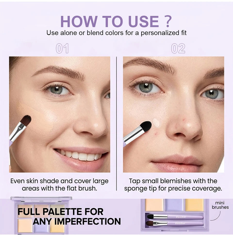 Multi-Shade Face Concealer and Color Correction Palette