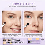 Multi-Shade Face Concealer and Color Correction Palette