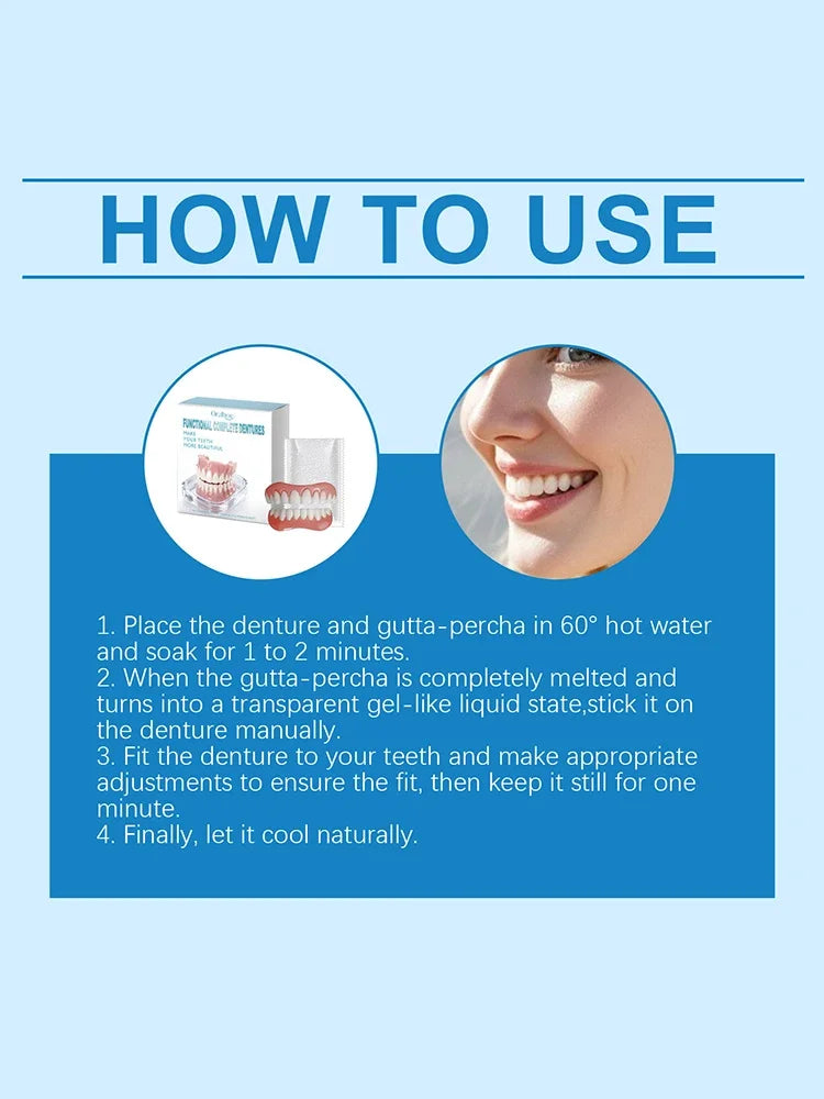 Instant Cosmetic Smile Veneers for Upper and Lower Teeth - 16
