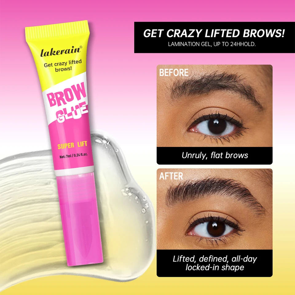 Long-Lasting Brow Lamination Styling Glue with Precision Comb