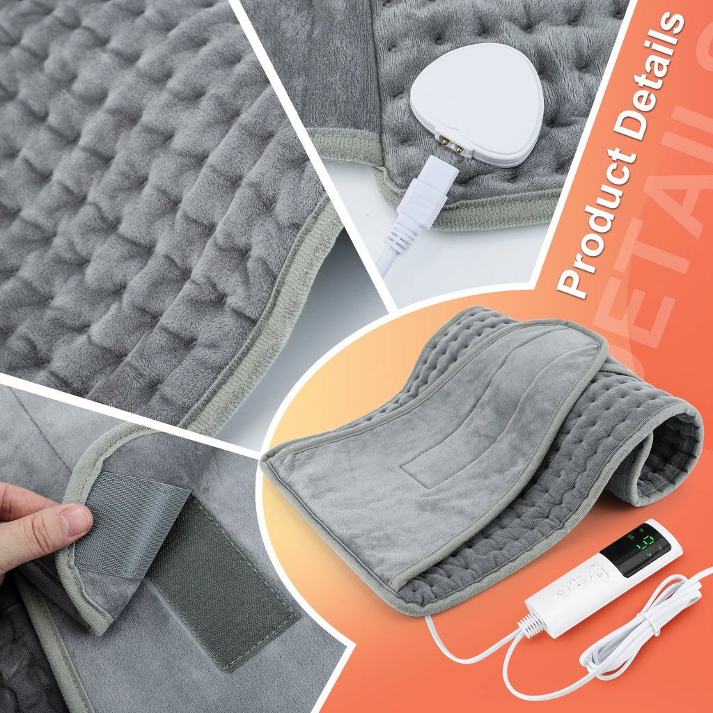 Electric Heating Pad with Adjustable Temperature and Timer