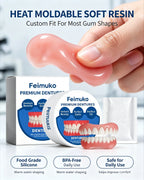 Snap-On Cosmetic Dentures for Instant Realistic Smile