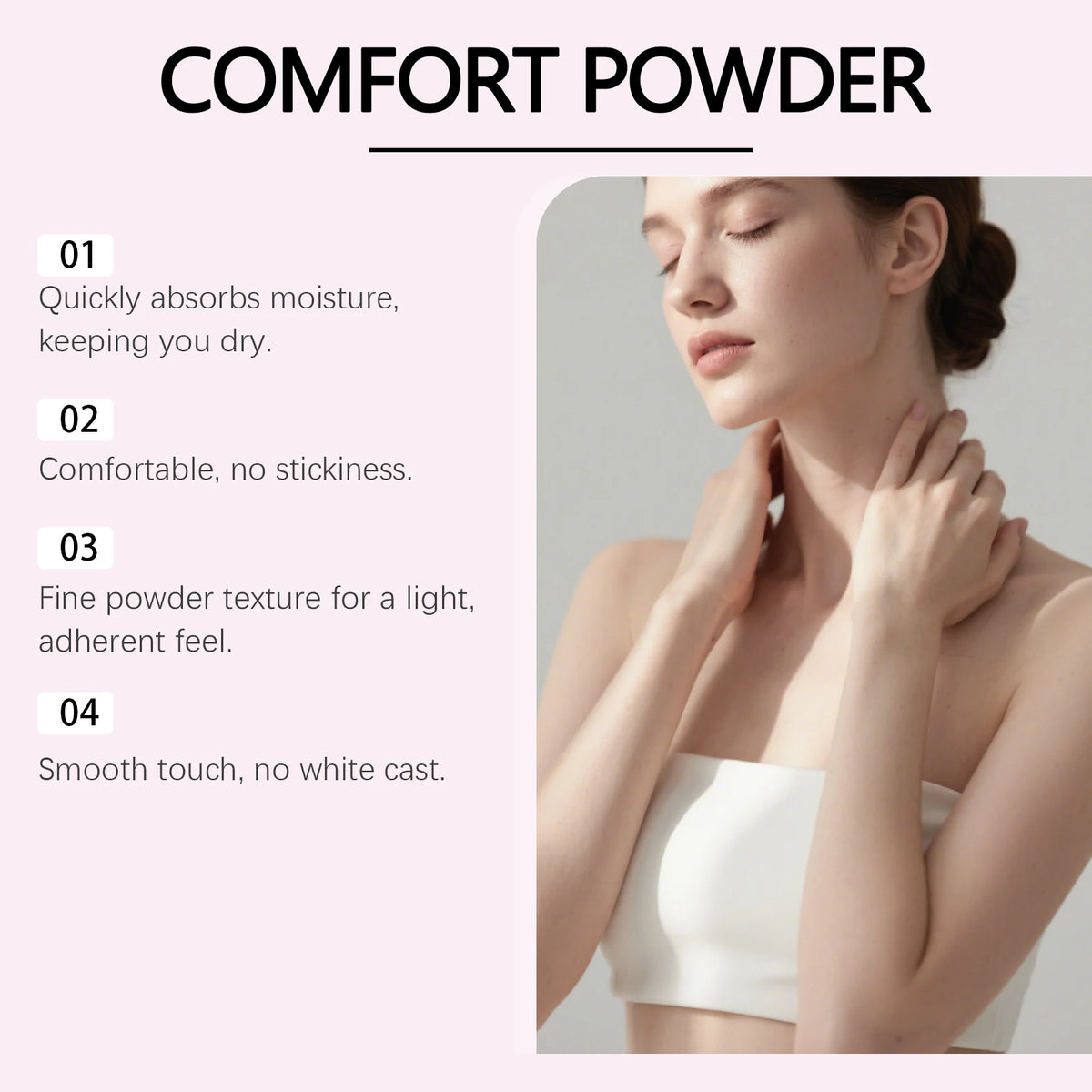 All-Over Body Cooling and Anti-Chafing Comfort Powder