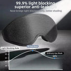 3D Memory Foam Contoured Sleep Mask for Total Light Blockout
