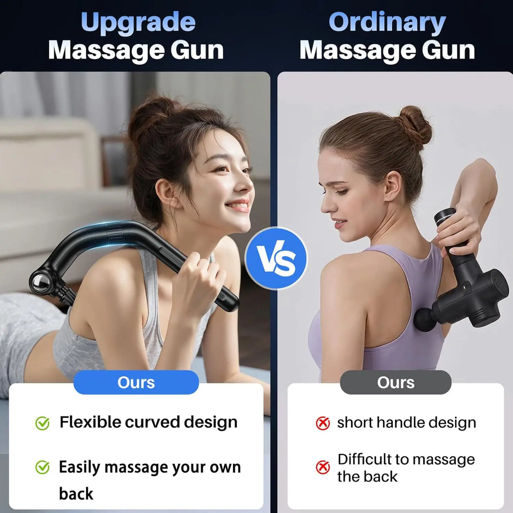 Dual-Head Percussion Massage Gun for Full Body Muscle Relief