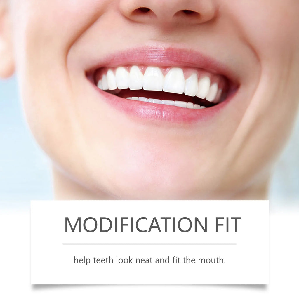 Cosmetic Denture and Cleaning Kit for Missing or Stained Teeth
