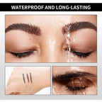 Waterproof Triangular Tip Eyebrow Pencil with Grooming Brush