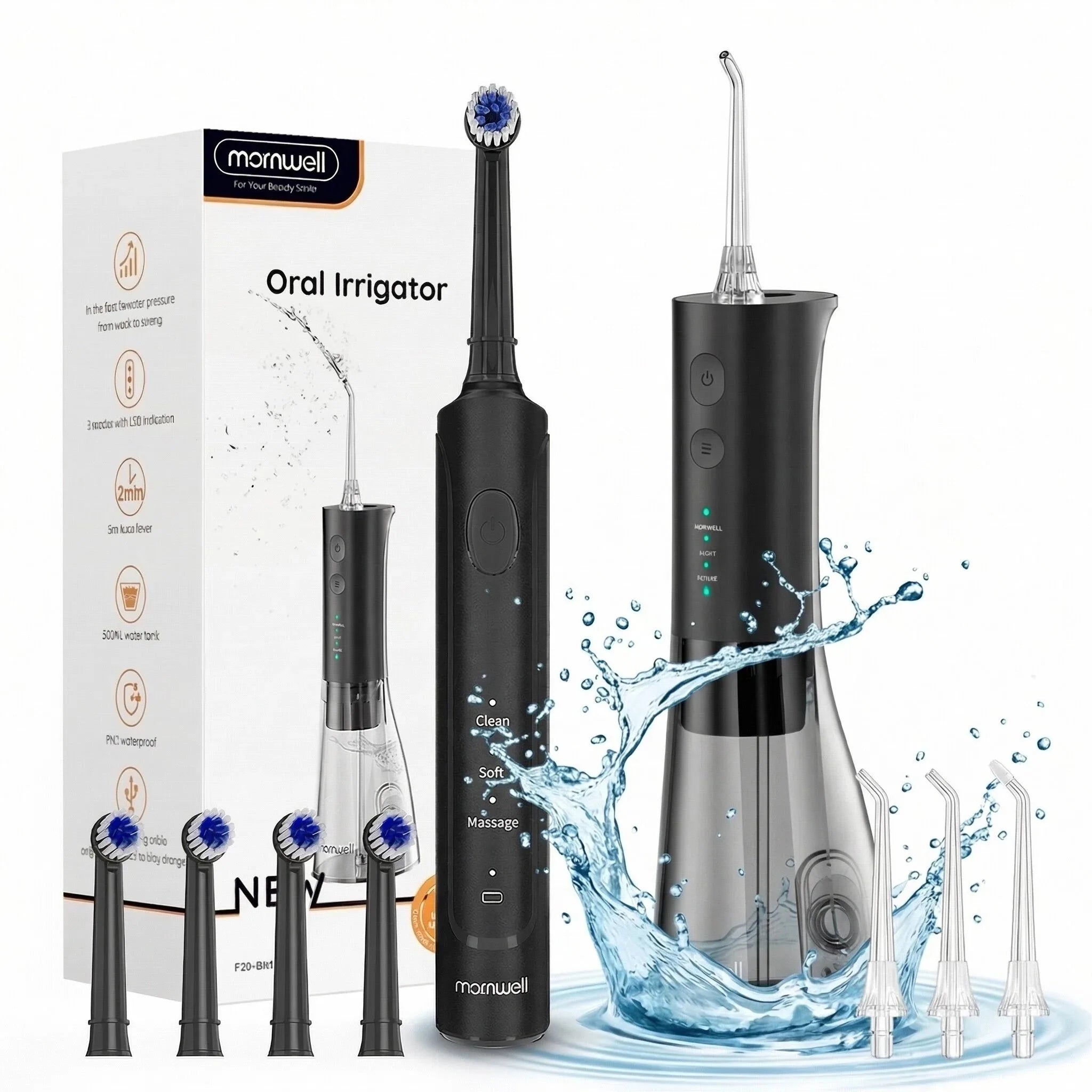 Electric Toothbrush and Water Flosser Dental Care Set - 1