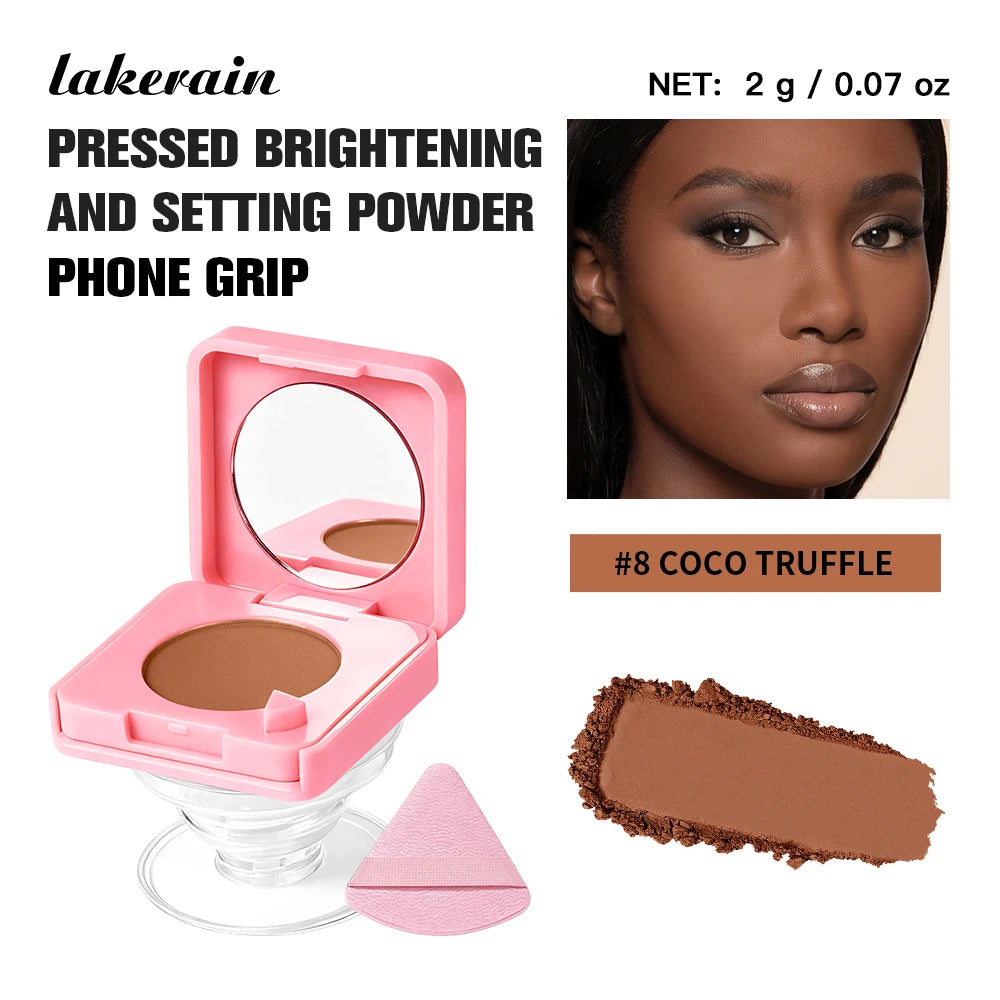 2-in-1 Oil-Control Pressed Setting Powder with Integrated Phone Grip