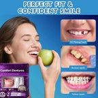 Moldable Silicone Instant Denture Set with Toothpaste and Toothbrush