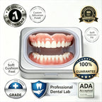 Adjustable Silicone Cosmetic Denture Set for Natural Smile