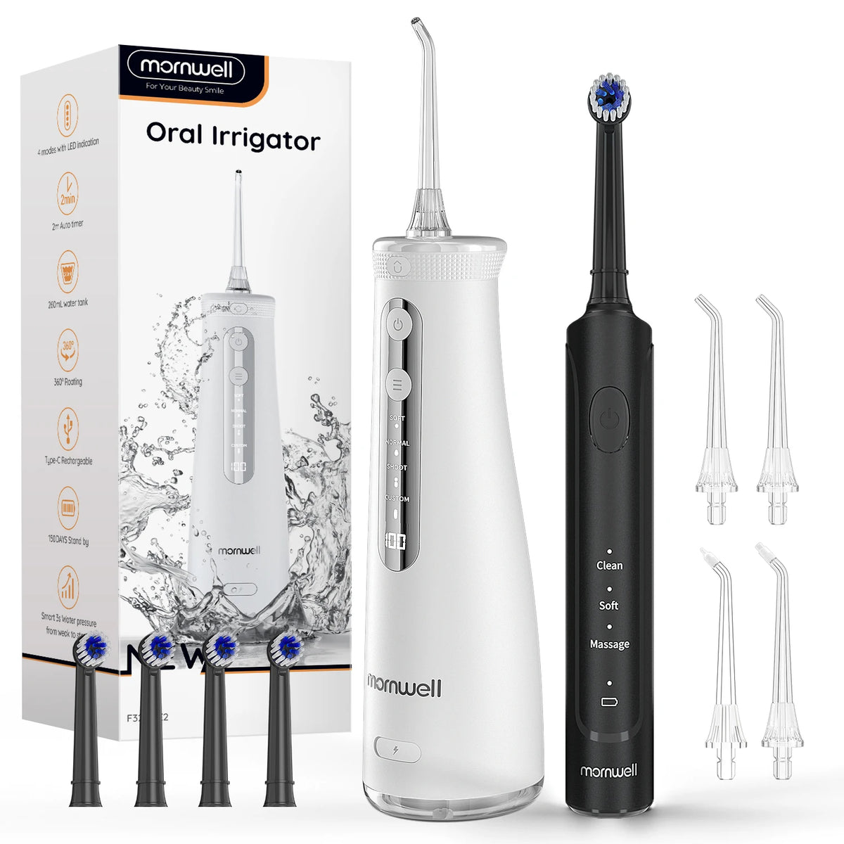 Electric Toothbrush and Water Flosser Combo Kit