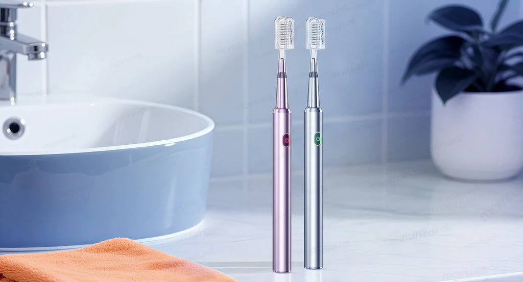 Rechargeable Acoustic Electric Toothbrush with 4 Replacement Heads