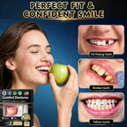 Adjustable Silicone Cosmetic Denture Set for Natural Smile Restoration