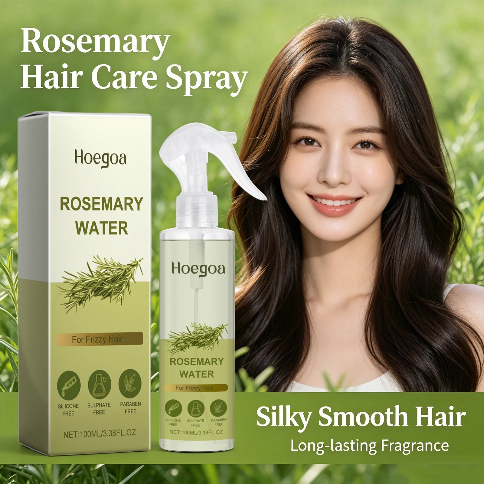 Rosemary Strengthening Hair Care Spray for Frizz and Oil Control - 6