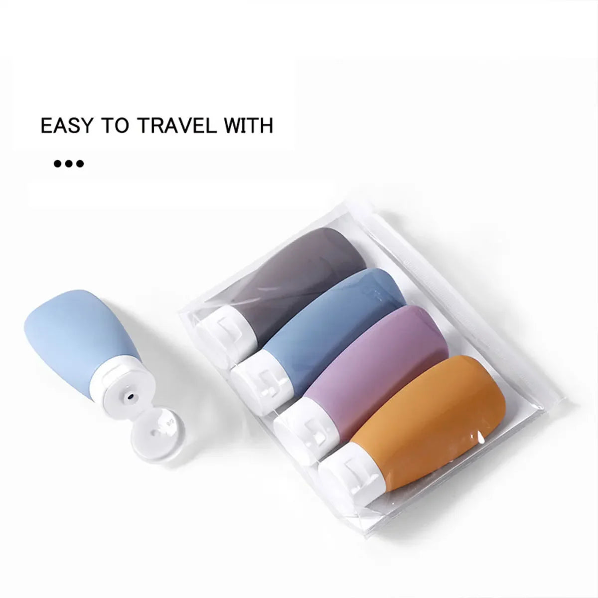Leak-Proof Silicone Travel Bottles for Toiletries - 2