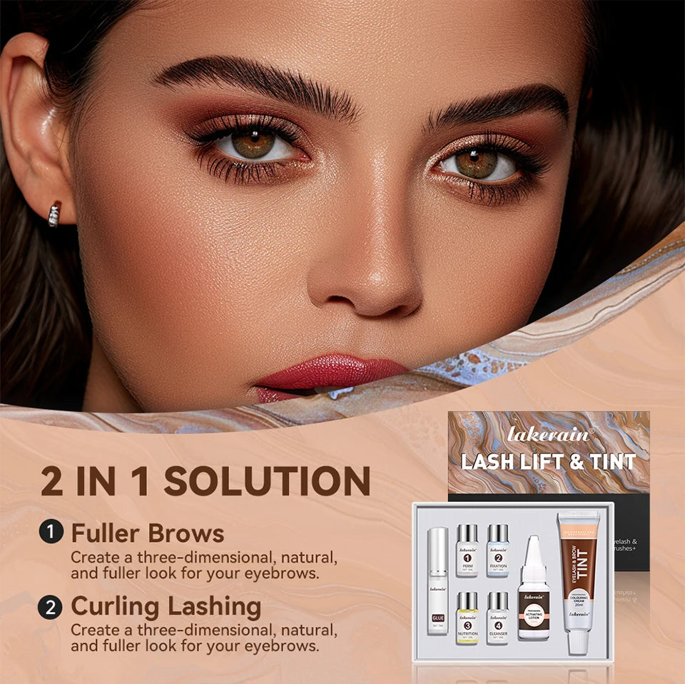 Professional Eyelash Lifting and Eyebrow Tinting Kit