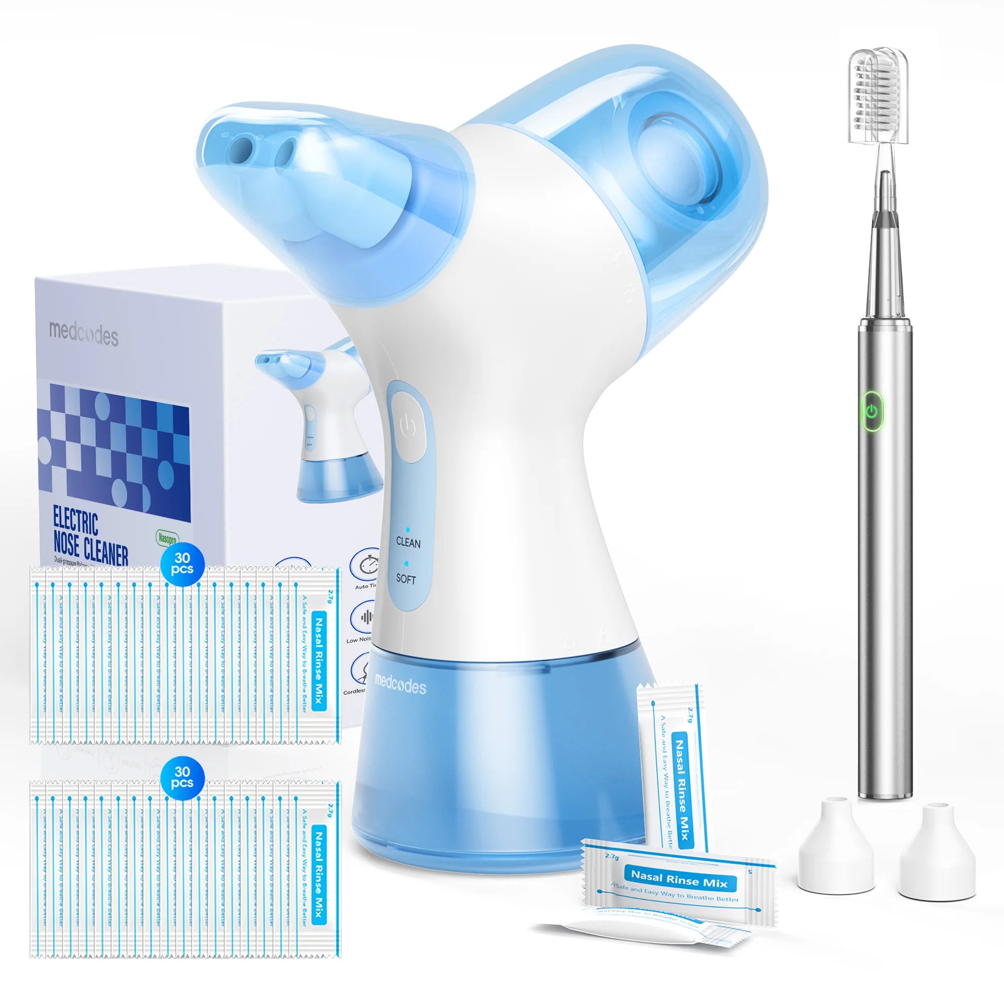 Electric Nasal Irrigation and Oral Care Cleaning Kit - 29