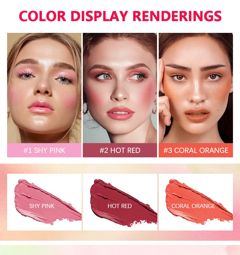 Tinted Moisturizing Cream Blush Stick for Cheeks and Lips
