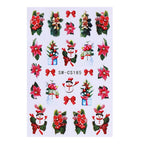 3D Christmas Cartoon Nail Art Sticker Decals