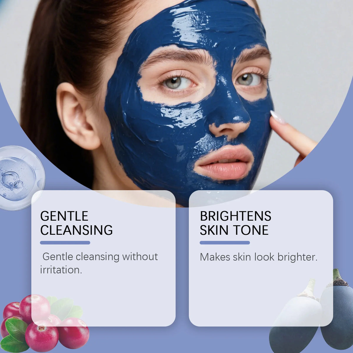Moroccan Blue Nila Exfoliating Face Mask Powder