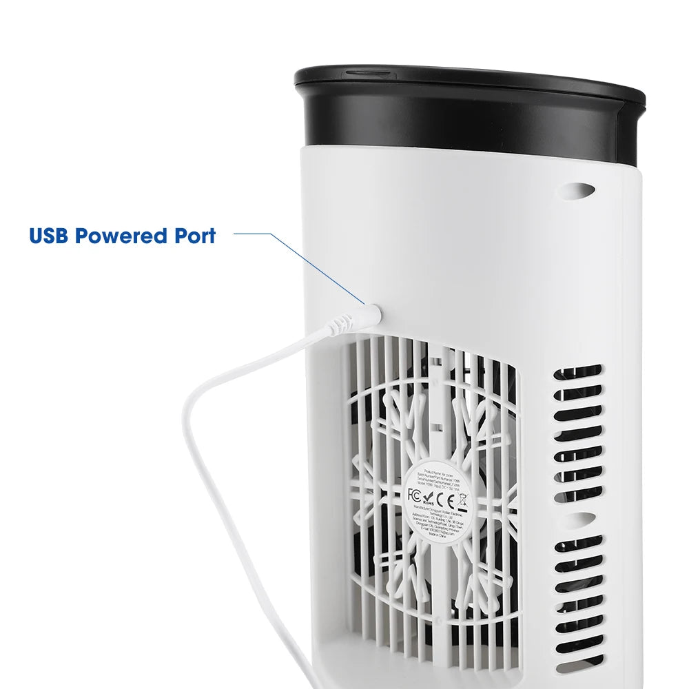 Portable Desktop Air Cooler and Humidifier with 6 Speeds - 9