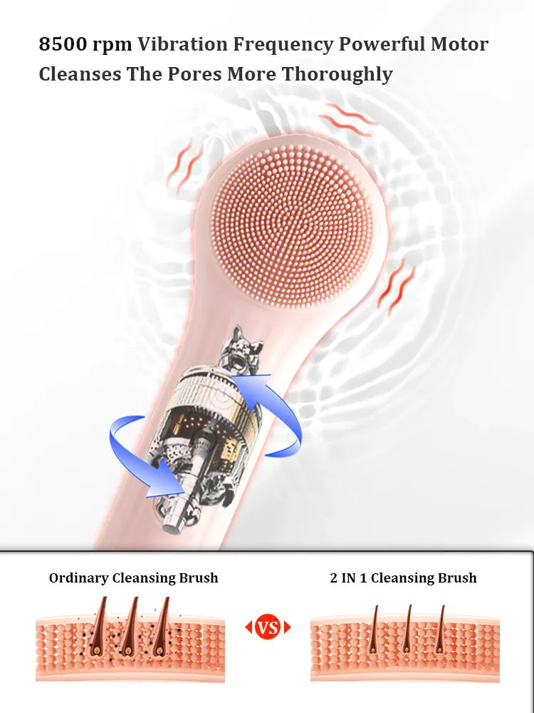 Sonic Waterproof Electric Facial Cleansing Brush