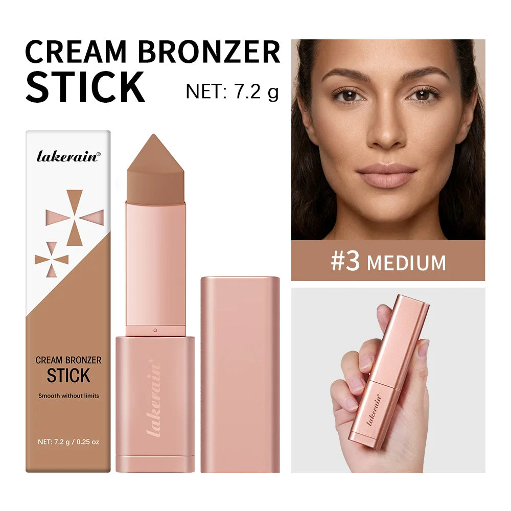 Cream Bronzer Stick for Seamless Face Contouring and Sculpting - 22