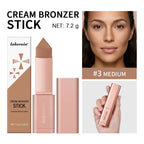 Cream Bronzer Stick for Seamless Face Contouring and Sculpting