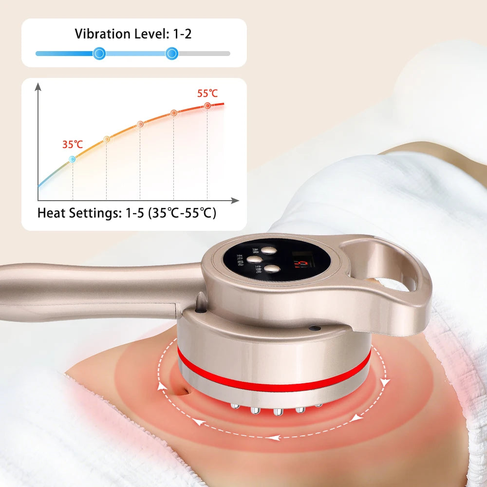 Electric Microcurrent Meridian Body Massager with Heat and Vibration