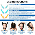 Hot and Cold Facial Compression Wrap for Chin and Face