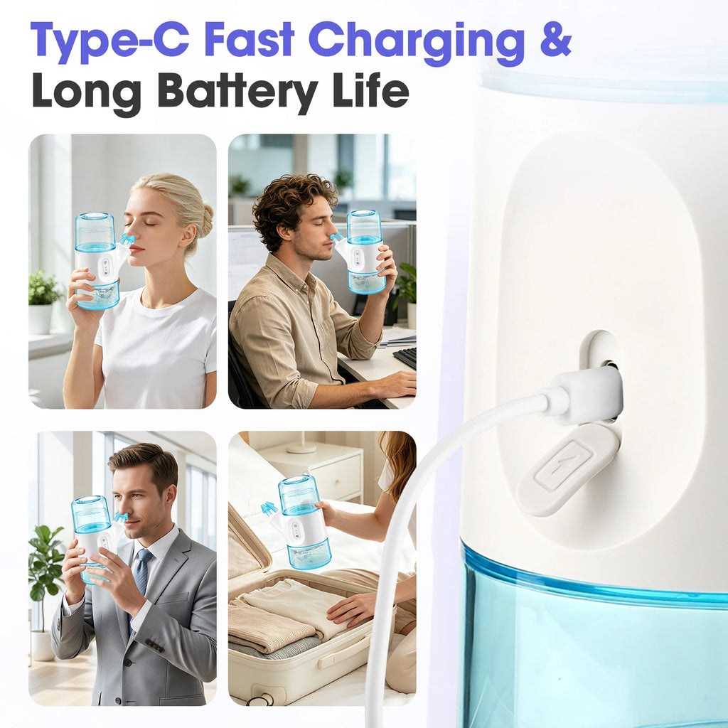 Rechargeable Electric Nasal Irrigator for Sinus Relief