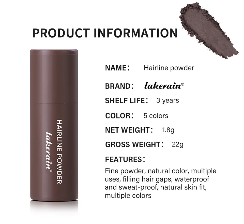 Waterproof Hairline Shadow Powder and Root Cover Up Stick - 18